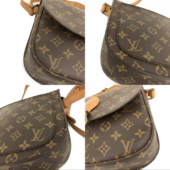 AUTH Louis Vuitton Monogram Saint Cloud GM Shoulder Bag Crossbody - Picture 9 of 11